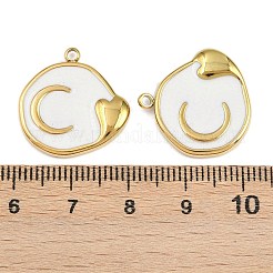 304 Stainless Steel with Enamel Pendants&nbsp;STAS-Z166-19G-03