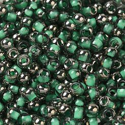 Transparent Inside Colours Glass Seed Beads&nbsp;SEED-H002-A-C221
