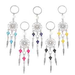 Alloy & Synthetic Turquoise Keychains&nbsp;KEYC-JKC01458