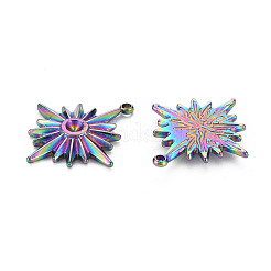 Rainbow Color 201 Stainless Steel Pendant Rhinestone Settings&nbsp;STAS-S119-034