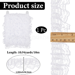 10M Polyester Pleated Lace Trim&nbsp;OCOR-CY0002-17B