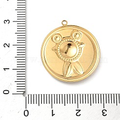 304 Stainless Steel Epoxy Resin with Natural Shell and Sequins Inside Pendants&nbsp;STAS-L026-17G-F04