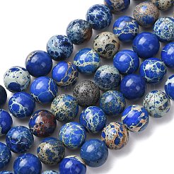 Natural Imperial Jasper Beads Strands&nbsp;G-A175B-8mm-06