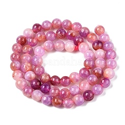 Dyed Natural White Jade Beads Strands&nbsp;G-T138-6mm-210-11