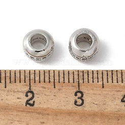 Brass Micro Pave Clear Cubic Zirconia Beads&nbsp;KK-D324-02P
