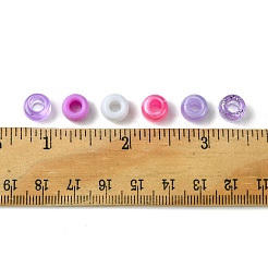 8 種類のプラスチックパールビーズ  バレル  プラム  9x6mm  穴：3.5~3.8mm  8スタイル  1色/スタイル&nbsp;KY-FS0001-21A
