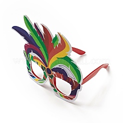 Felt Brazil Carnival Eyeglasses Frame Decoration&nbsp;AJEW-G044-01B