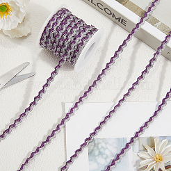 17M Sparkle Polyester Metallic Wavy Fringe Trim Ribbon&nbsp;OCOR-GF0004-47H