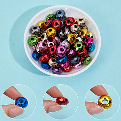 80Pcs UV Plating Acrylic European Beads&nbsp;OACR-PA0001-86