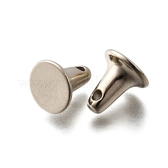 合金のペンダントベイル  プラチナ  10x9.5mm  穴：1.5mm&nbsp;FIND-Q003-05P