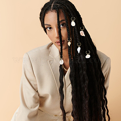 72個6スタイルシェルヘアスタイリングツール  鉄丸カン付き  シェル形状  ゴールドカラー  31~43mm  12個/スタイル&nbsp;OHAR-DR00004