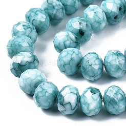 Opaque Baking Paint Glass Beads Strands&nbsp;EGLA-N006-009B-A16