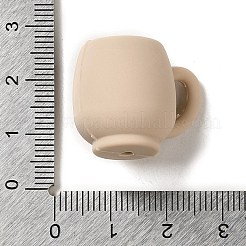 シリコーン焦点ビーズ  カップ  ビスク  20x25x18mm  穴：2mm&nbsp;SIL-U0001-02B