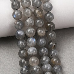 Natural Labradorite Beads Strands&nbsp;G-H326-01-6MM-1