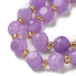 Natural Lavender Amethyst Beads Strands&nbsp;G-K387-A14-01