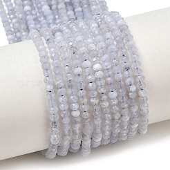 Natural Blue Lace Agate Beads Strands&nbsp;G-D347-B01
