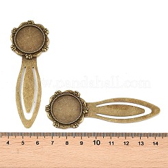 Iron Bookmark Cabochon Setting&nbsp;X-PALLOY-S033-09AB-NR