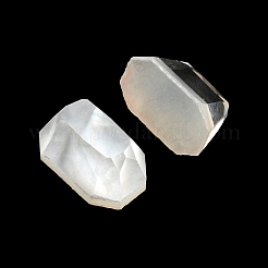 ホワイトシェルカボション  八角形  ホワイト  7.5x5x3.5mm&nbsp;SSHEL-Z001-01