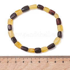 Natural Amber Beaded Stretch Bracelets for Women Men&nbsp;BJEW-JB13647
