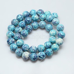 Synthetic Ocean White Jade Beads Strands&nbsp;G-C219-10mm-02