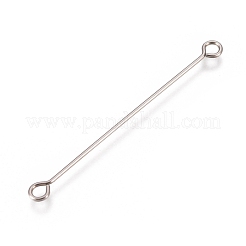 Non-Tarnish 304 Stainless Steel Eye Pins&nbsp;STAS-L247-007A-P