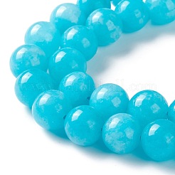 Natural White Jade Imitation Amazonite Beads Strands&nbsp;G-I299-F04-10mm