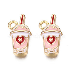 Eco-Friendly Zinc Alloy Milkshake Pendants&nbsp;ENAM-R051-16-03G-NR