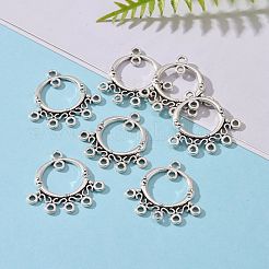 Antique Silver Tibetan Style Ring Chandelier Component Links for Dangle Earring Making&nbsp;X-EA9736Y-NF