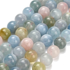 Natural Morganite Beads Strands&nbsp;G-H329-C10-10mm-AB