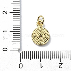 Star Theme Brass Micro Pave Clear Cubic Zirconia Pendants&nbsp;KK-H475-52G-02