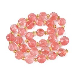 Cherry Quartz Glass Beads Strands&nbsp;G-G271-C05-10mm