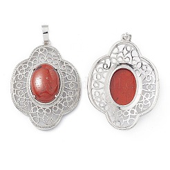 Natural Red Jasper Pendants&nbsp;G-P492-01P-11