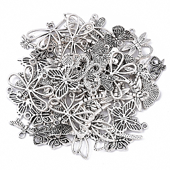 60Pcs 12 Styles Tibetan Style Alloy Pendants&nbsp;TIBEP-YW0002-13
