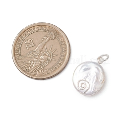 Natural Keshi Pearl Pendants&nbsp;PALLOY-JF04810-02