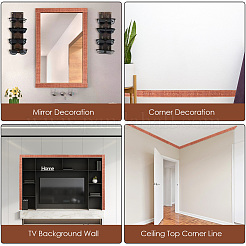 2Pcs Foam 3D Self-Adhesive Waterproof Wallpaper Border&nbsp;DIY-GF0010-19G