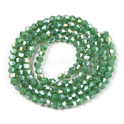 Opaque Solid Color Electroplate Glass Beads Strands&nbsp;LS-EGLA-A039-P2mm-B08