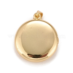 Brass Micro Pave Cubic Zirconia Locket Pendants&nbsp;KK-A161-53G