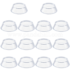 プラスチック製スポーツボール展示台座  円錐形  透明  3.65~4.65x1.5cm  14pc&nbsp;ODIS-GF0001-16B