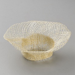 ラフィアの帽子  編み込み麦わら帽子  人形用品  ビスク  95x50mm  内径：45mm&nbsp;FIND-WH0173-029
