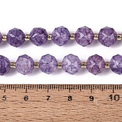 Ombre Effect Dyed Transparent Crackle Glass Beads Strands&nbsp;GLAA-Q111-10MM-03