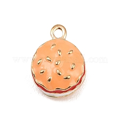 Hamburger Alloy Enamel Charms&nbsp;ENAM-P264-01B-G