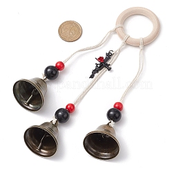 Halloween Theme Iron Bell Pendant Decoration&nbsp;HJEW-JM02478