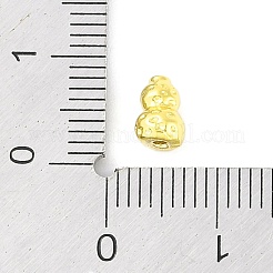真鍮パヴェクリアキュービックジルコニアビーズ  カドミウムフリー＆ニッケルフリー＆鉛フリー  ヒョウタン  14KGP本金メッキ  6.5x4.5mm  穴：1mm&nbsp;LS-KK-F875-14G