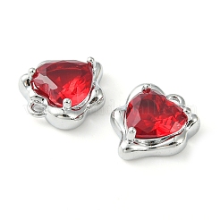 Brass Micro Pave Cubic Zirconia Charms&nbsp;KK-L208-06P-05