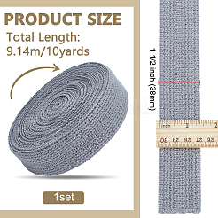 10 Yards Polyester Braided Ribbon&nbsp;OCOR-BC0007-63B