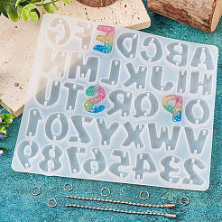 1Pc Letter & Number Connector Charm Silicone Molds&nbsp;DIY-TA0005-09