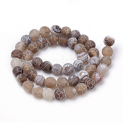 Natural Weathered Agate Beads Strands&nbsp;G-S259-05G-8mm