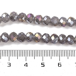 Baking Electroplate Glass Beads Strands&nbsp;DGLA-A039-J8mm-B06