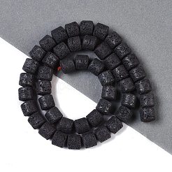 Frosted Natural Lava Rock Beads Strands&nbsp;G-E618-02D