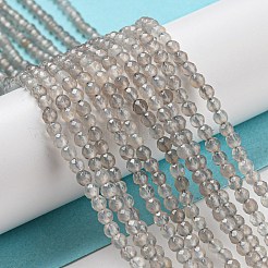 Natural Grey Agate Beads Strands&nbsp;G-Q004-B01-01